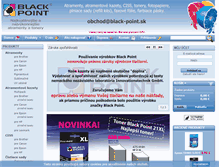 Tablet Screenshot of black-point.sk